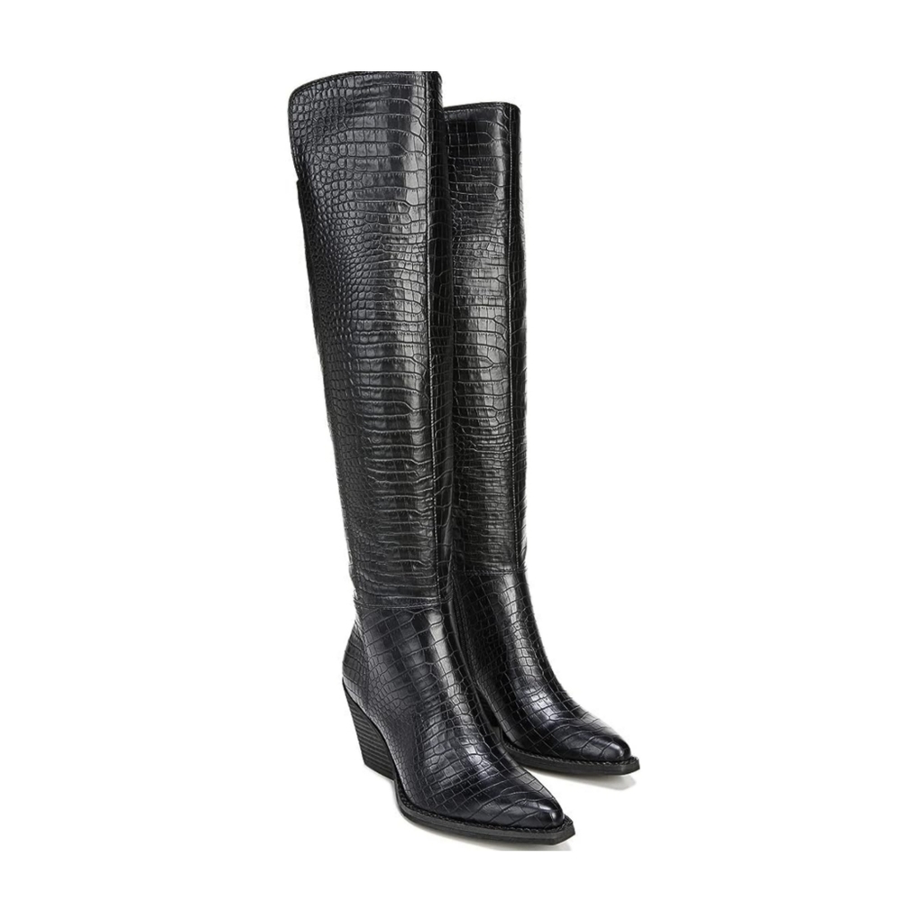 ZODIAC Women's Ronson Over-the-Knee Faux Leather Western Boots 10M
